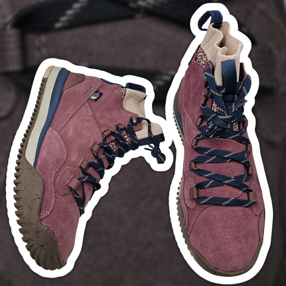 The North Face Back To Berkeley III Sport Boots Womens 8.5 Purple Suede Hiking